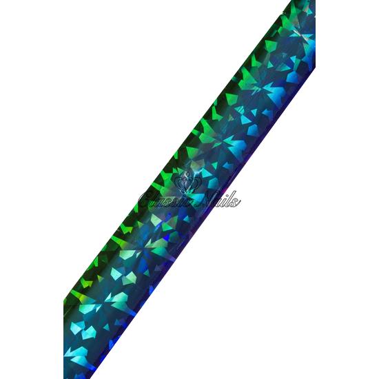 Hologramos kék transzferfólia