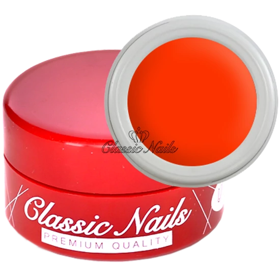 Műköröm színes zselé, neon narancs A-811